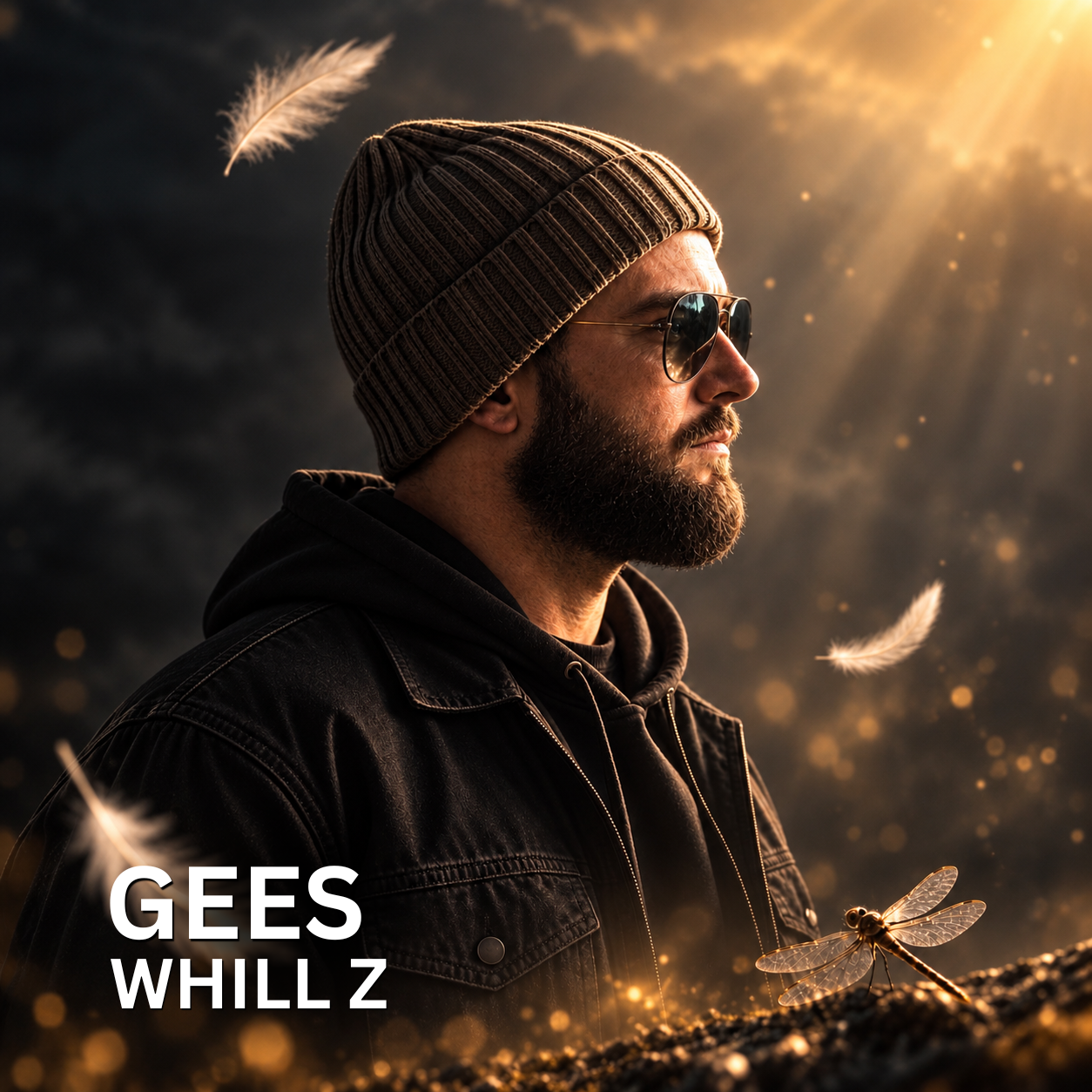 Whill Z in a golden landscape, GEES artwork